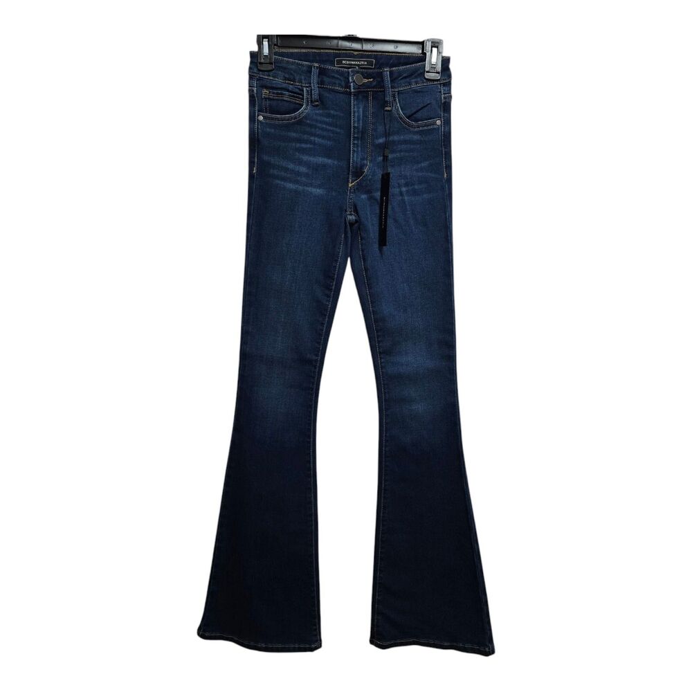 BCBGMAXAZRIA Jeans Bootcut Size 24 Medium Wash NEW